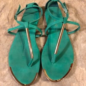 Green Liliana Sandals Size 9